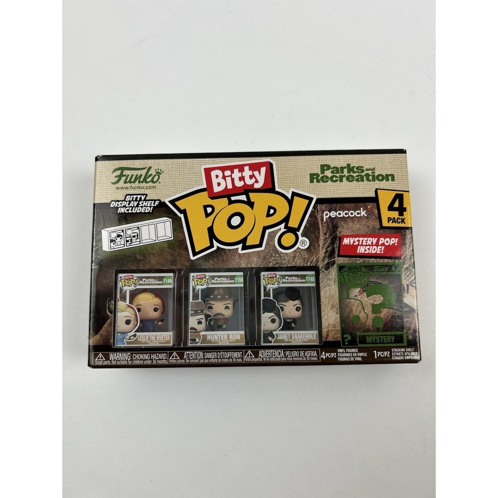 Funko‎ Bitty Pop! Parks and Recreation Leslie Hunter Ron,Janet 4-Pack